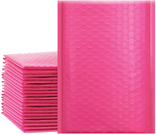 Pink Poly Bubble Mailers